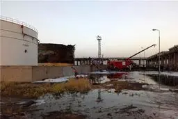 آتش پتروشیمی بیستون به‌طور کامل مهار شد + تصاویر