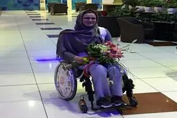 پرچمدار کاروان المپیکی ایران به برزیل رفت + عکس
