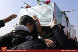 پیکر پاک شهید گمنام تا خانه ابدی‌اش در فدراسیون تکواندو تشییع شد