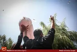 تشییع و خاکسپاری پیکر شهید گمنام دفاع مقدس در فدراسیون تکواندو