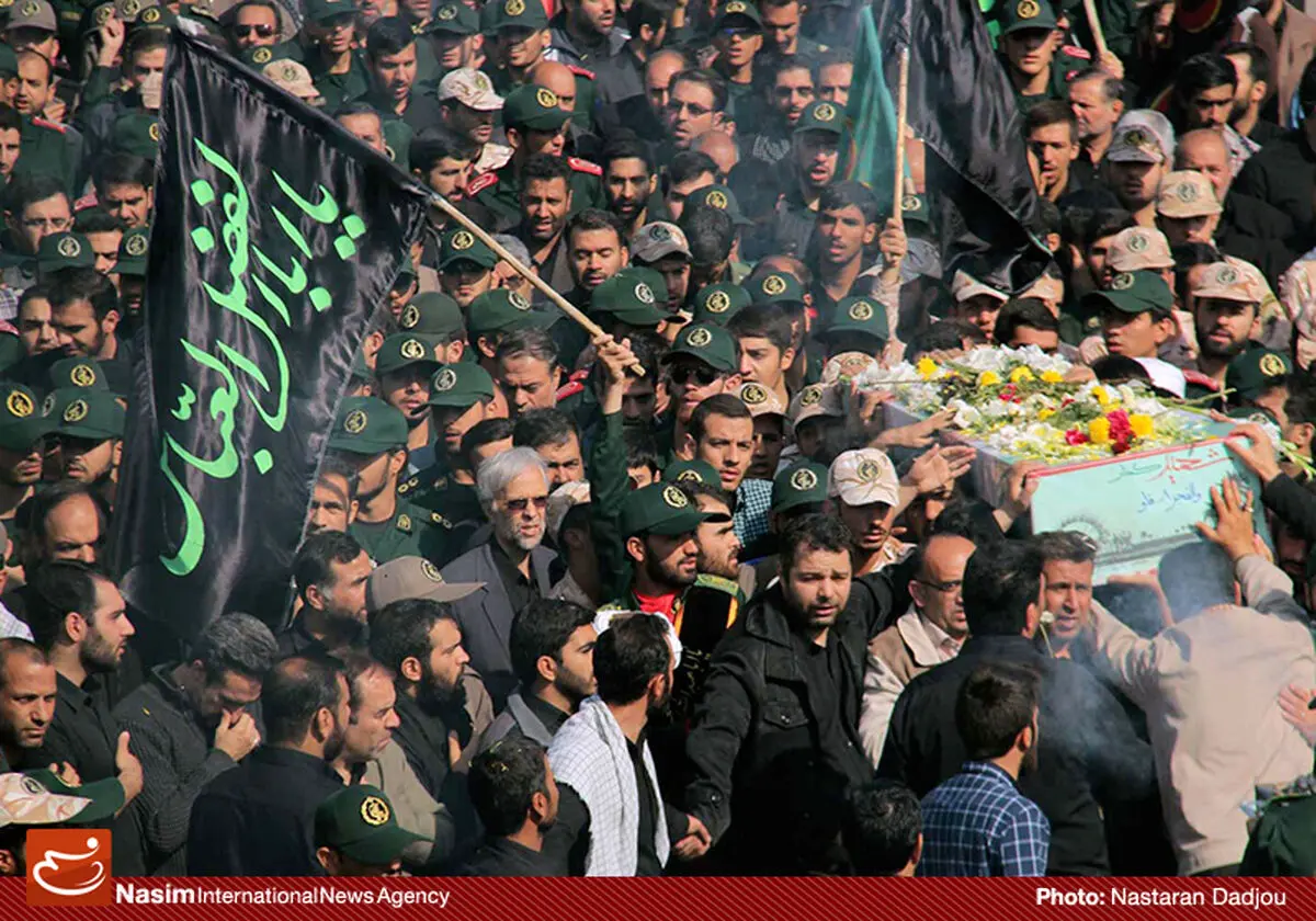 مراسم تشییع پیکر دو شهید گمنام برگزار شد