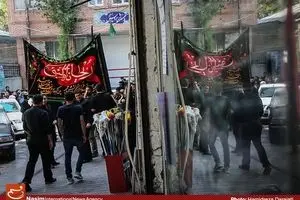 دسته عزاداری روز شهادت امام صادق(ع) در منطقه تجریش