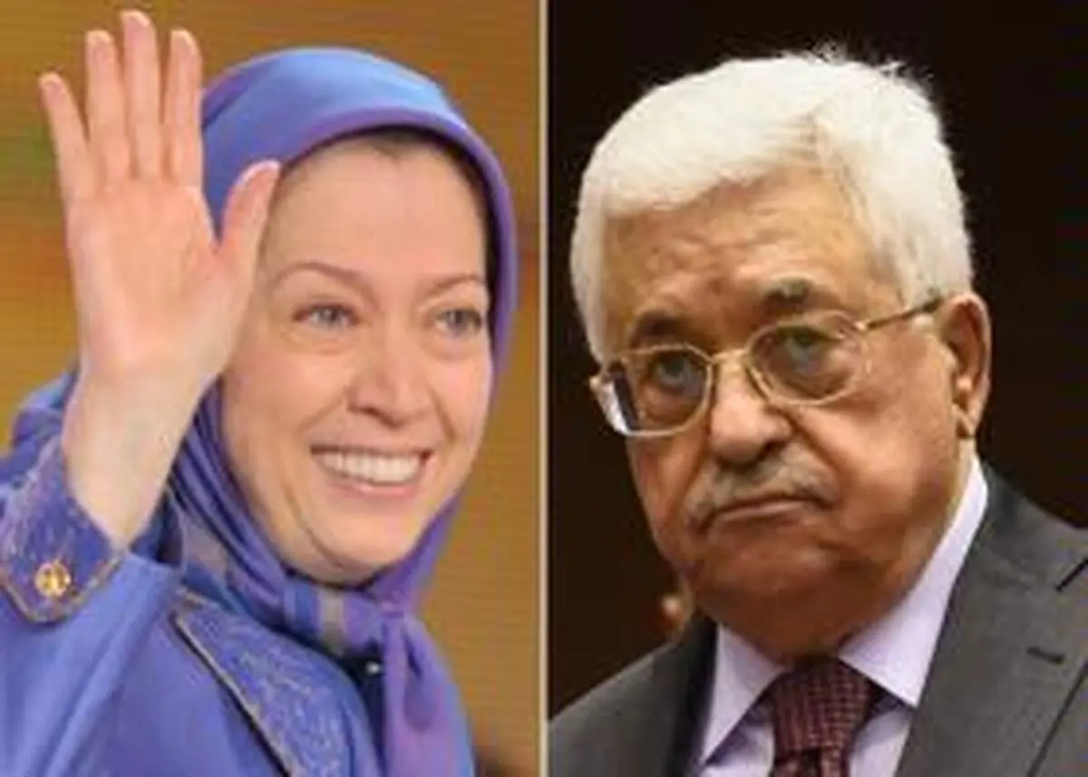 دیدار محمود عباس و مریم رجوی در پاریس