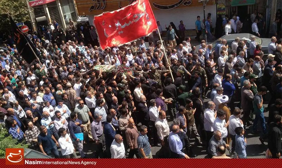 مراسم تشییع شهید خانعلی نصیری از شهدای دفاع مقدس