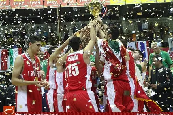 جشن قهرمانی بسکتبالیست‌های جوان ایران در رقابت‌های قهرمانی آسیا