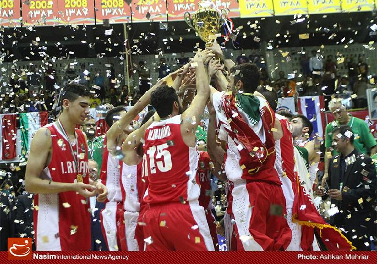 جشن قهرمانی بسکتبالیست‌های جوان ایران در رقابت‌های قهرمانی آسیا