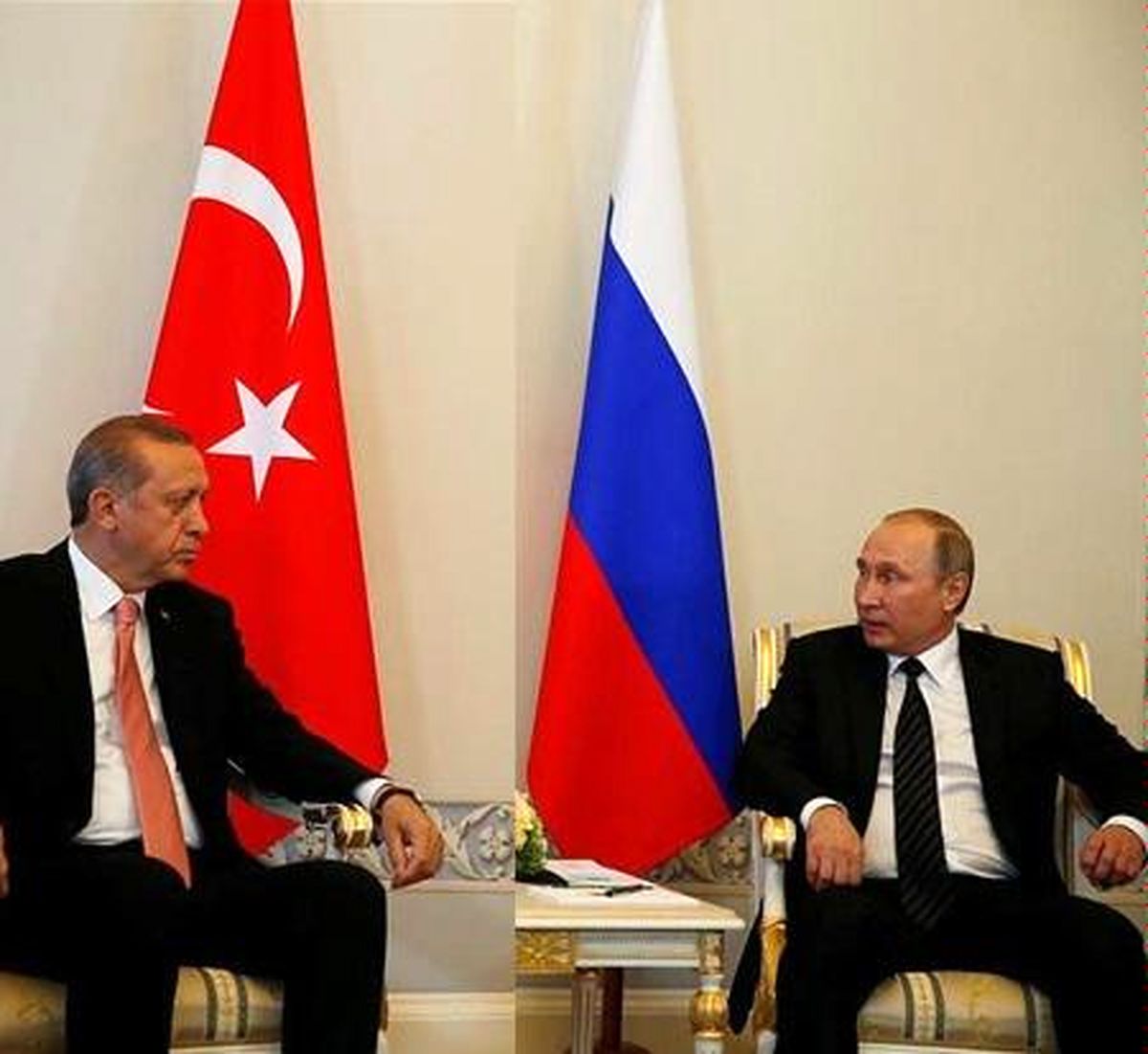 دیدار "رجب طیب اردوغان" با "ولادیمیر پوتین" در روسیه