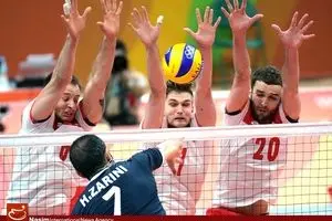 دیدار والیبال تیم‌های ایران و لهستان