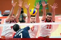 دیدار والیبال تیم‌های ایران و لهستان