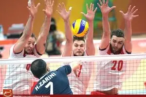 دیدار والیبال تیم‌های ایران و لهستان