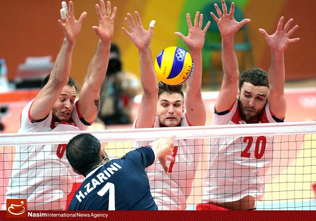 دیدار والیبال تیم‌های ایران و لهستان