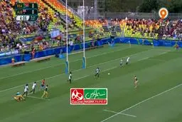 لحظاتی هیجان‌انگیز از مسابقه راگبی استرالیا و آفریقای جنوبی