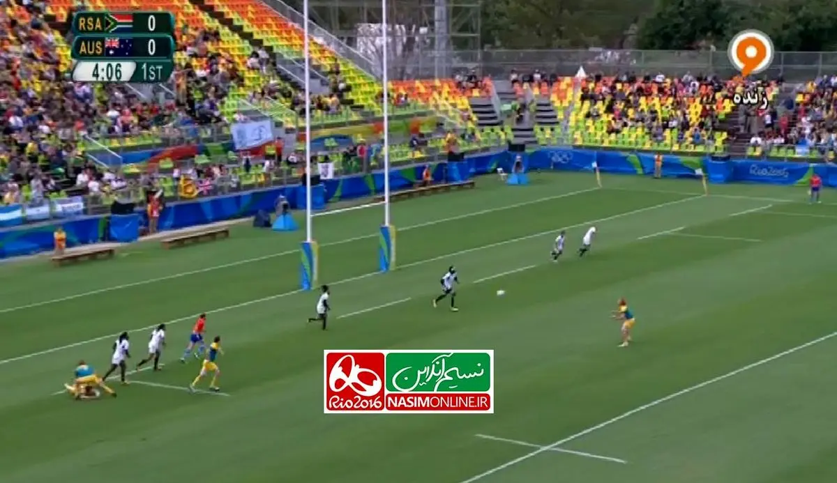 لحظاتی هیجان‌انگیز از مسابقه راگبی استرالیا و آفریقای جنوبی