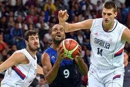 برد نزدیک بسکتبال فرانسه برابر صربستان