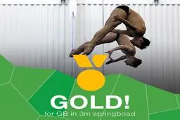 تیم شیرجه بریتانیا به مدال طلای شیرجه هماهنگ از تخته ۳ متر دست یافت