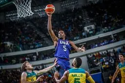 ستارگان NBA در مقابل استرالیا به زحمت افتادند