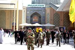 تشییع ۱۳ شهید درگیری‌های اخیر حلب در عراق + تصاویر