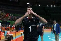 شهرام محمودی امتیازآورترین بازیکن دیدار ایران و کوبا + عکس