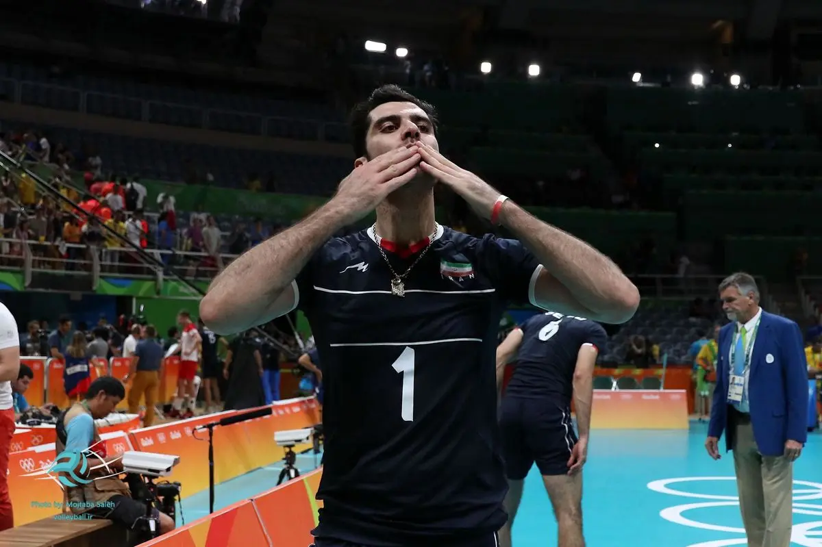 شهرام محمودی امتیازآورترین بازیکن دیدار ایران و کوبا + عکس