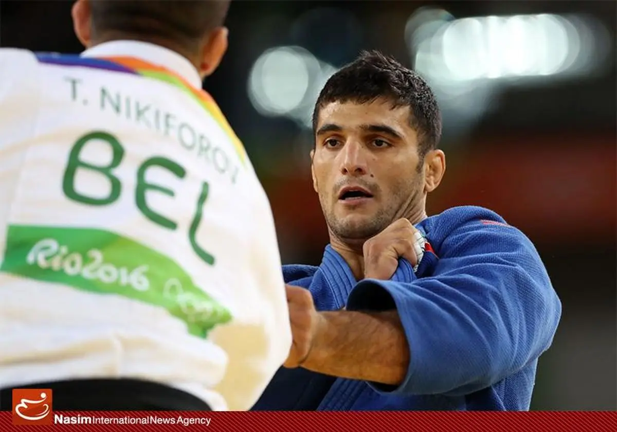 مبارزه جواد محجوب با جودوکار بلژیکی