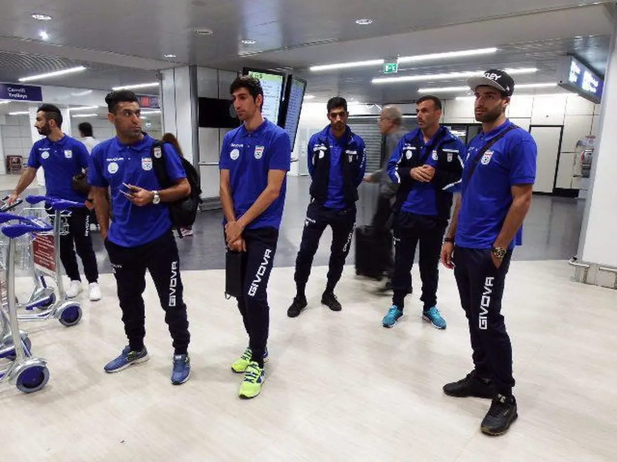 تیم ملی فوتبال به ایتالیا رسید + عکس