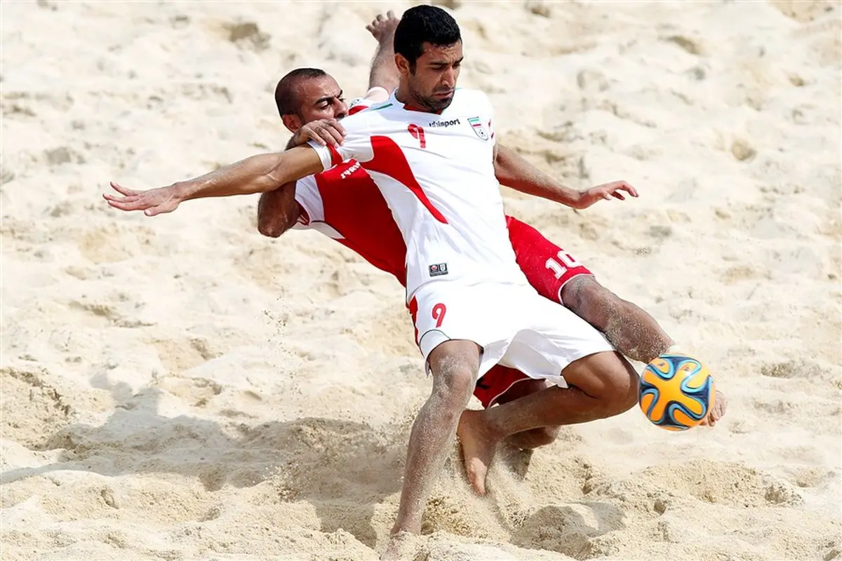 حضور کفاشیان در تمرین تیم ملی فوتبال ساحلی