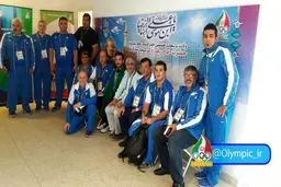 مراسم بدرقه سهراب مرادی به سالن مسابقات برگزار شد