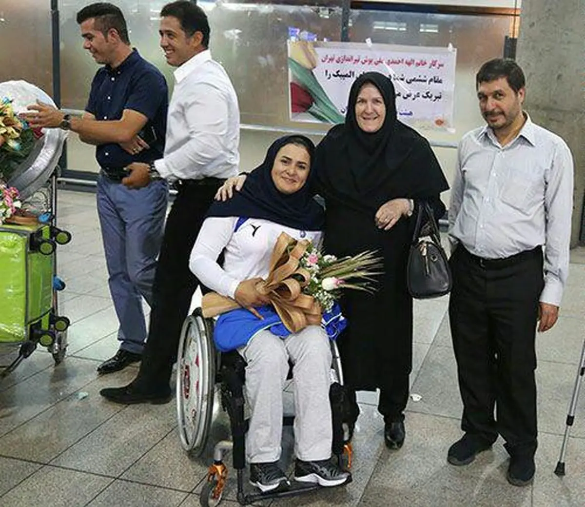 زهرا نعمتی به ایران بازگشت + عکس