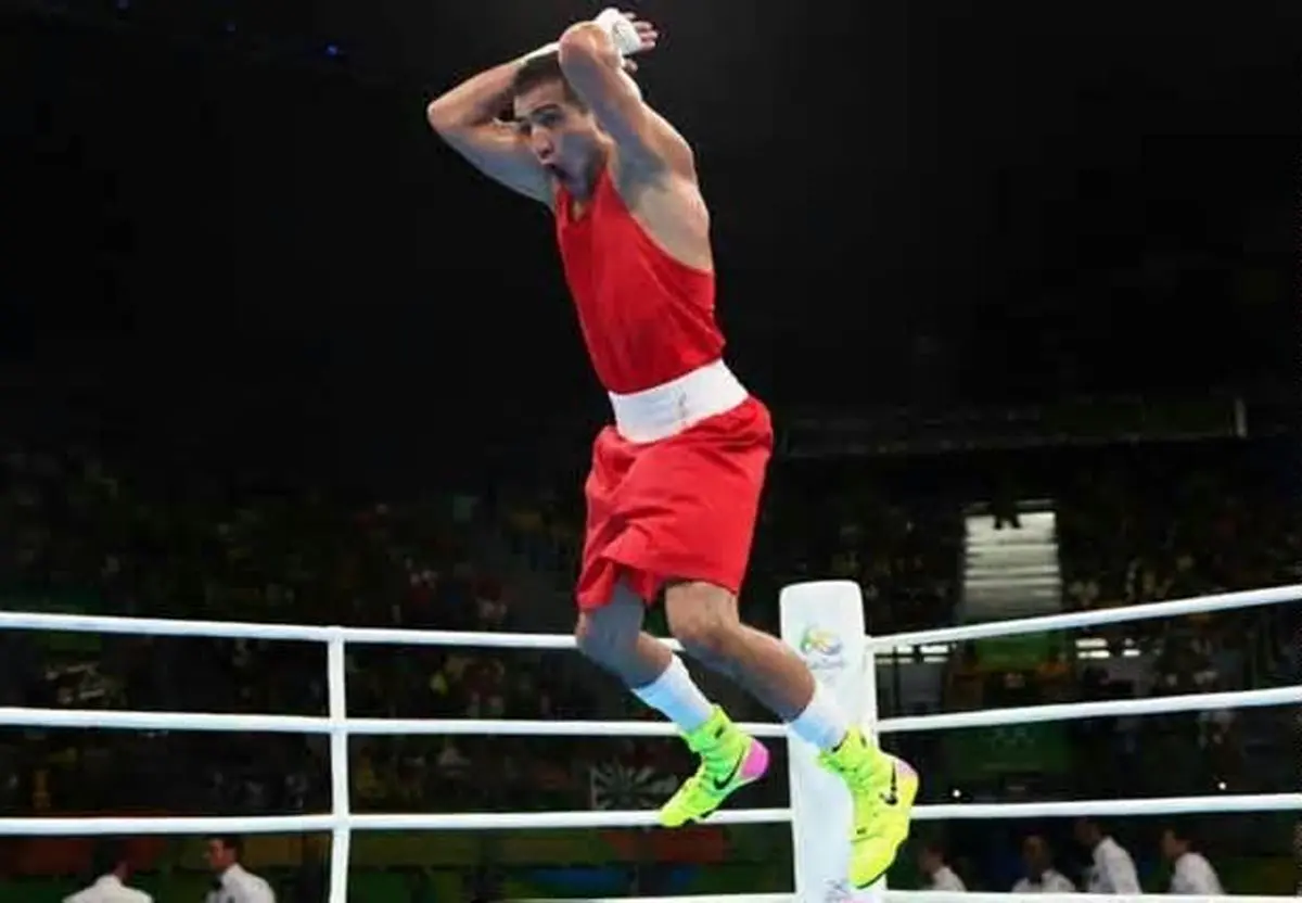 شادی بوکسور ازبکستانی به سبک رونالدو در المپیک ریو