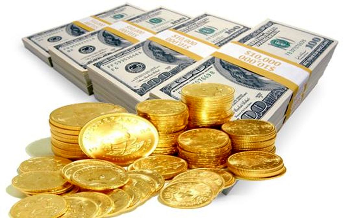 نرخ پول رایج آمریکا کاهش و قیمت فلز زرد افزایش یافت