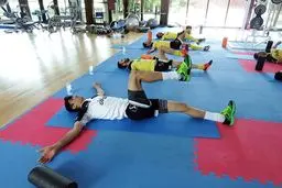 گزارش تصویری:: تمرین صبح امروز تیم ملی در سالن