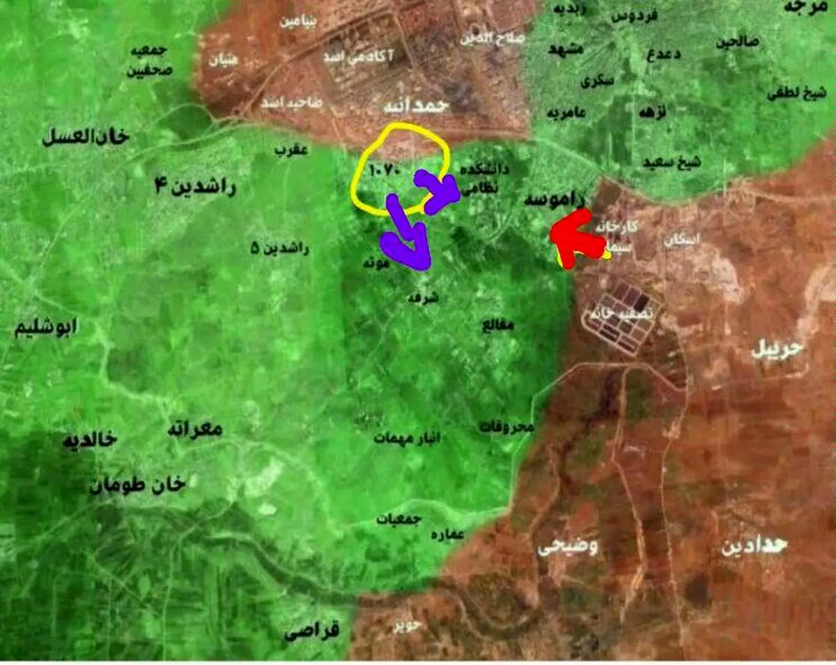 پاکسازی مجتمع ۱۰۷۰ و تسلط ارتش سوریه بر معبر تروریست‌های تحت محاصره در حلب