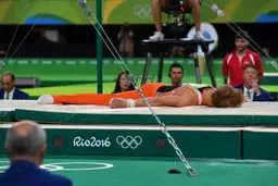 حادثه برای ژیمناست هلندی در المپیک ۲۰۱۶