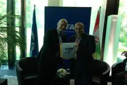 مهدی تاج با رئیس فیفا دیدار کرد