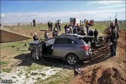 ترکیدگی لاستیک سواری هیوندا ۲ کشته و ۲ مجروح بر جا گذاشت