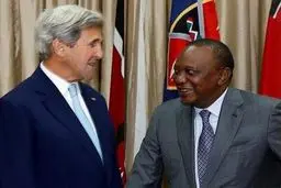 دیدار وزیر خارجه آمریکا با رئیس جمهور کنیا