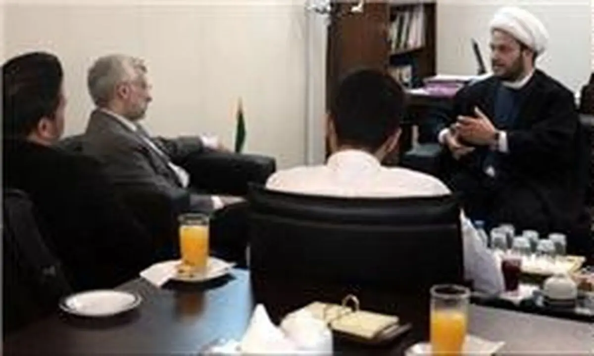 تأکید بر نقش "الحشد الشعبی" در دیدار دبیرکل جنبش "النجباء" با سعید جلیلی