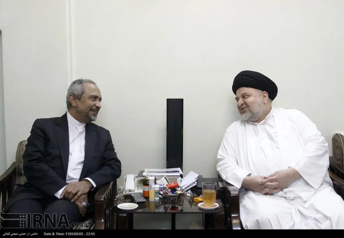 نهاوندیان با آیات‌ صافی و سبحانی و نماینده آیت‌الله سیستانی در ایران دیدار کرد