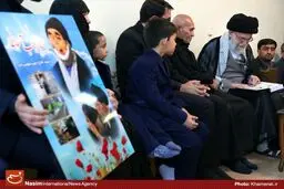 دیدار خانواده‌ جانباز شهید حاج رجب محمدزاده با رهبر انقلاب + تصاویر