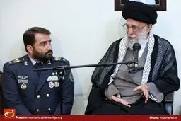 دیدار فرماندهان و مسئولان قرارگاه پدافند هوایی خاتم‌الانبیاء(ص) با رهبر معظم انقلاب