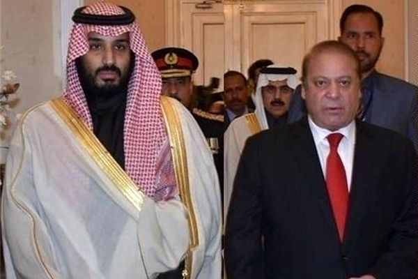 دیدار وزیر دفاع عربستان با نخست وزیر پاکستان