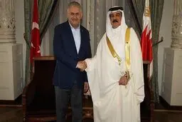 سفر پادشاه بحرین به ترکیه و دیدار با بن علی ییلدیریم