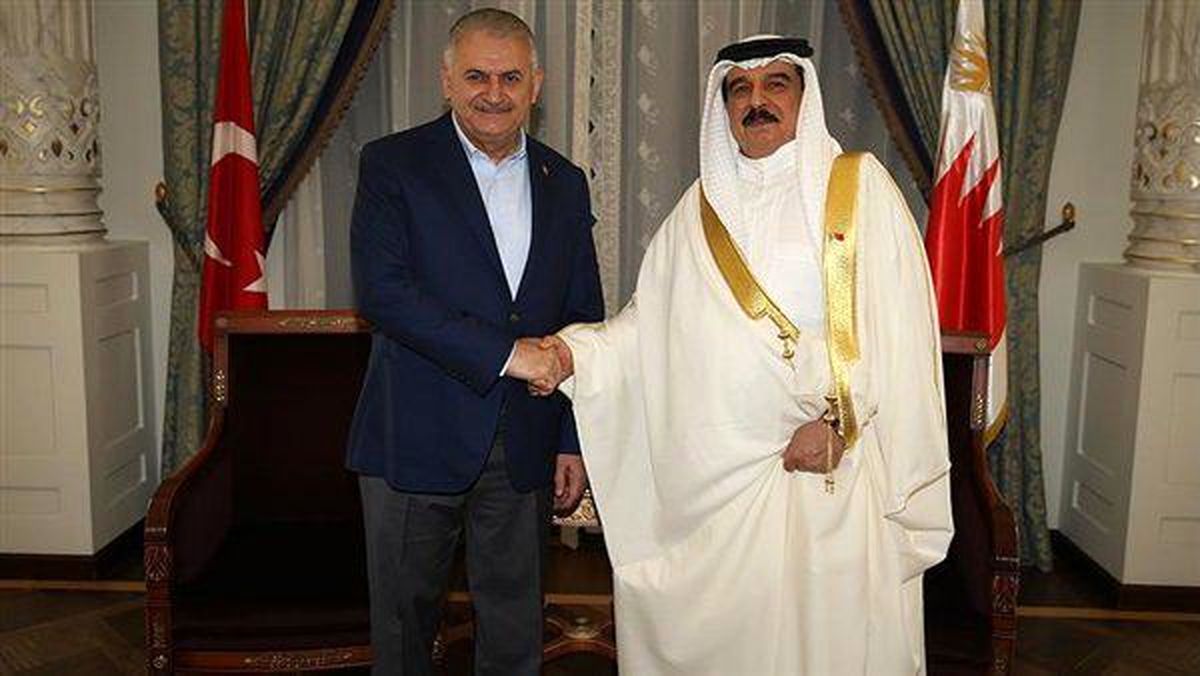 سفر پادشاه بحرین به ترکیه و دیدار با بن علی ییلدیریم