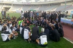 حضور جهانگیری در تمرین تیم ملی فوتبال