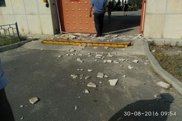 انفجار در سفارت چین در قرقیزستان + تصاویر