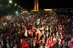 درگیری پلیس برزیل با هواداران 