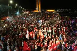 درگیری پلیس برزیل با هواداران 