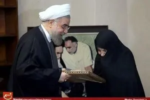 دیدار رئیس‌جمهور با خانواده شهدا و جانبازان
