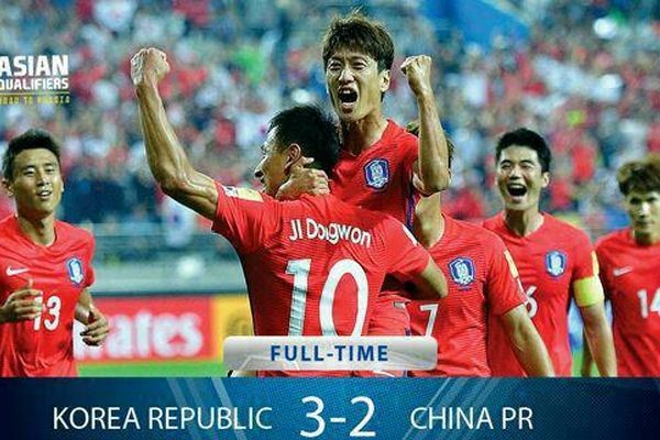 پیروزی کره‌جنوبی مقابل چین