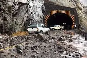 ورود دادستانی به حادثه ریزش تونل در جاده چالوس